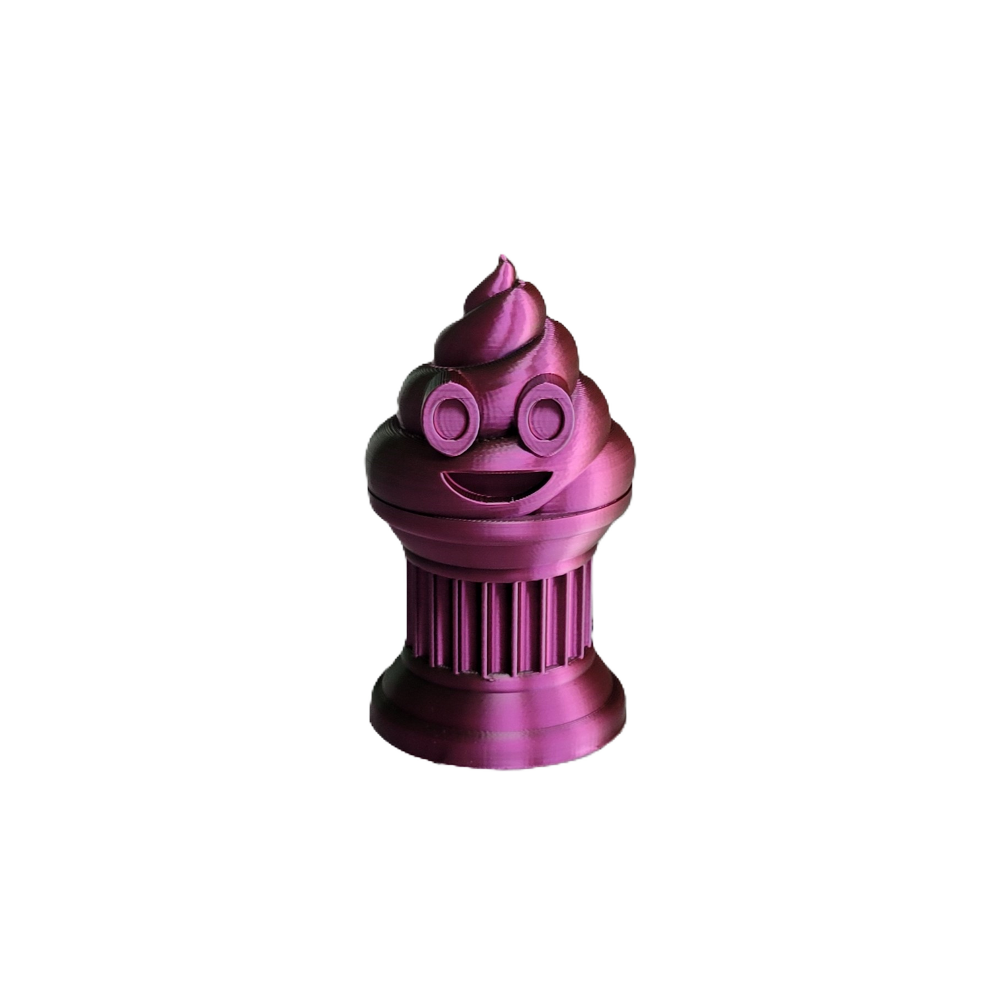 Znet3D Mini Poop Emoji Trophy – The Perfect 3-Inch Tall Award or Gift, Featuring a Solid Poop Emoji on a Classic Column Base