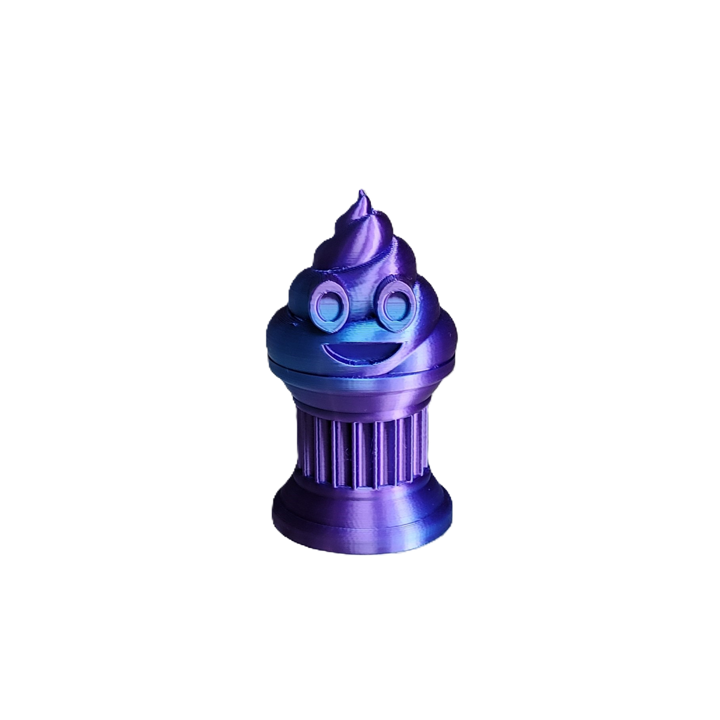 Znet3D Mini Poop Emoji Trophy – The Perfect 3-Inch Tall Award or Gift, Featuring a Solid Poop Emoji on a Classic Column Base