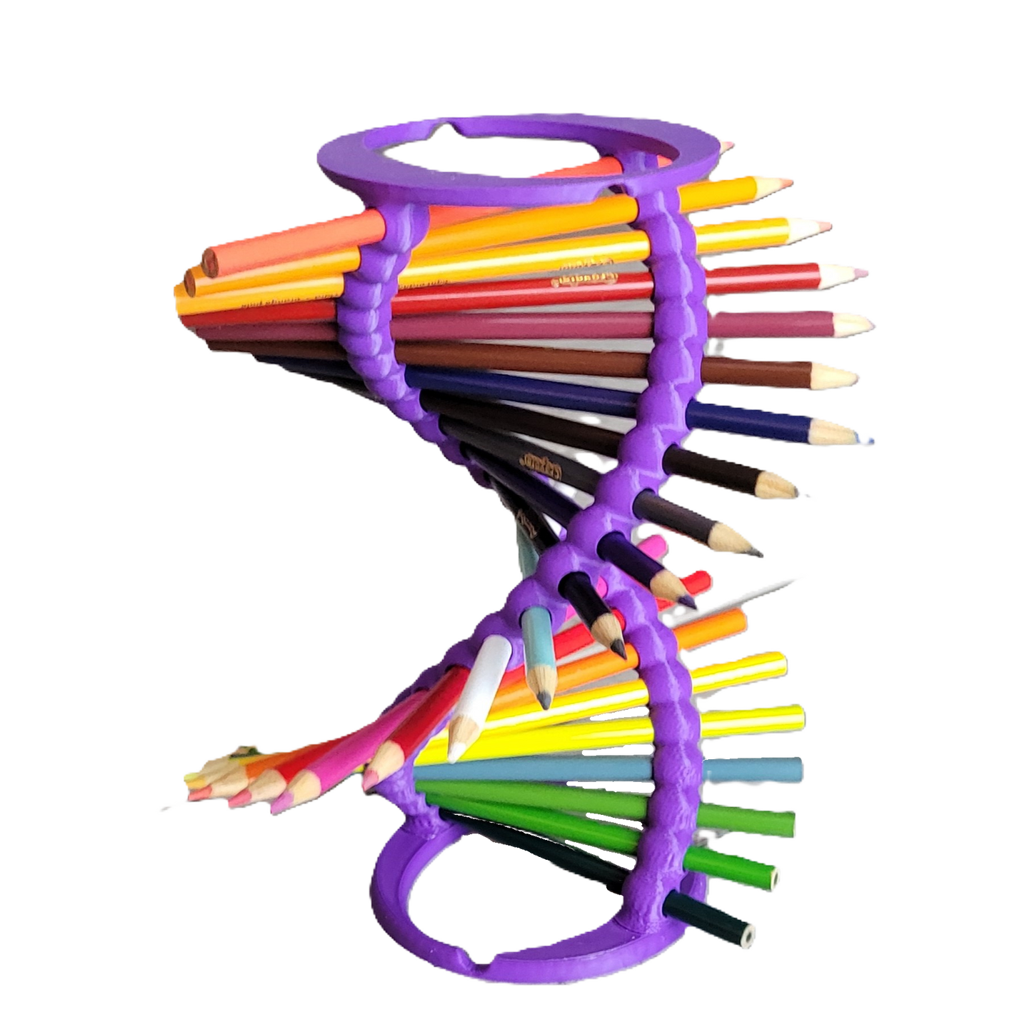 Double Helix DNA Desk Organizer - Durable Pencil Holder for 23 Pencils | Ideal Gift for Teachers, Students, and Science Enthusiasts