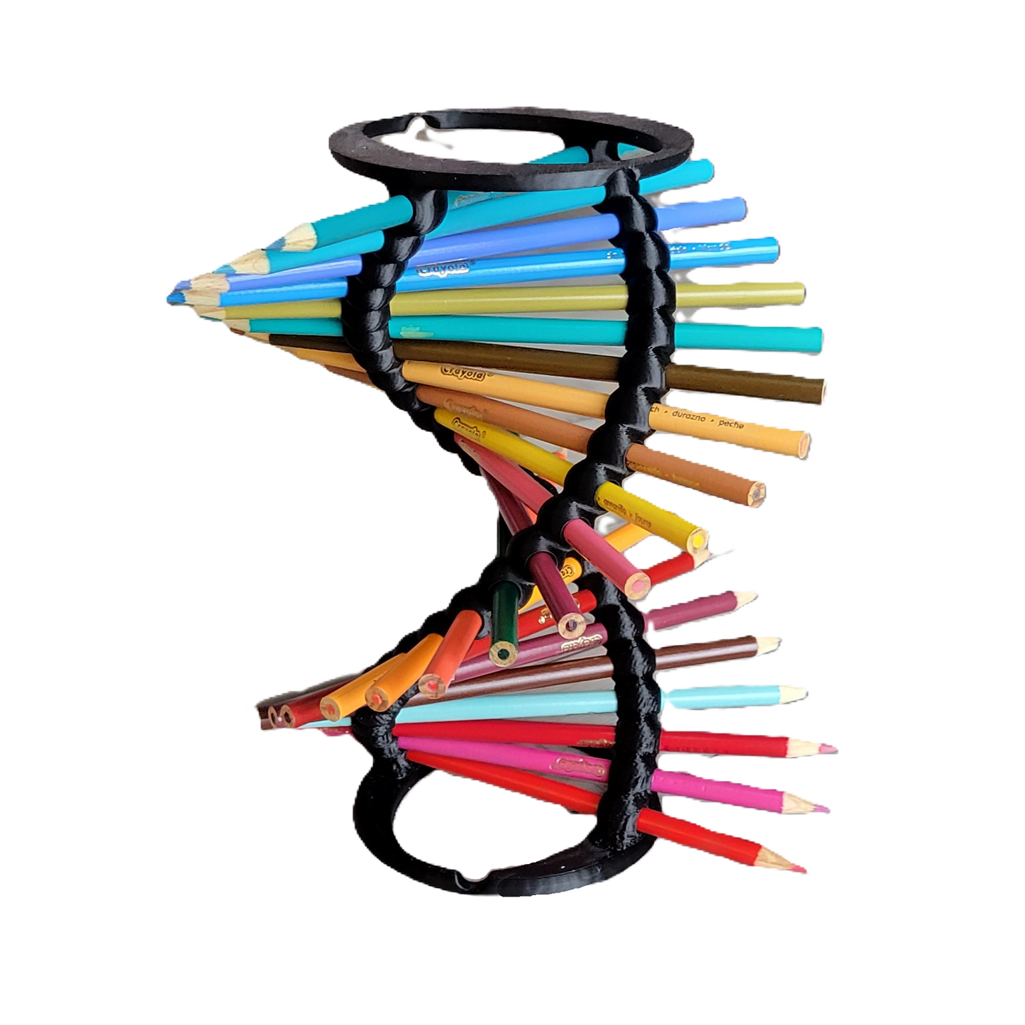 Double Helix DNA Desk Organizer - Durable Pencil Holder for 23 Pencils | Ideal Gift for Teachers, Students, and Science Enthusiasts
