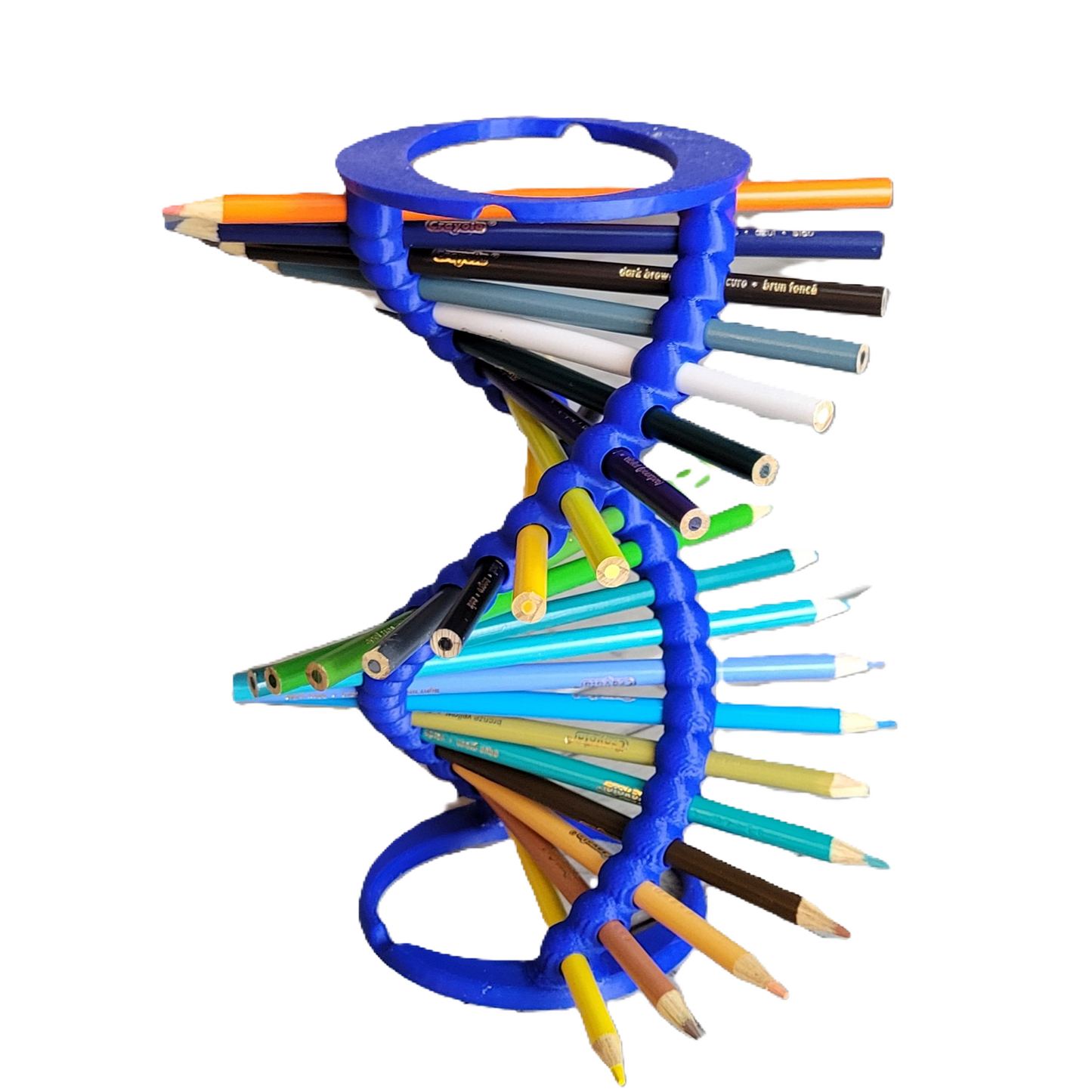 Double Helix DNA Desk Organizer - Durable Pencil Holder for 23 Pencils | Ideal Gift for Teachers, Students, and Science Enthusiasts