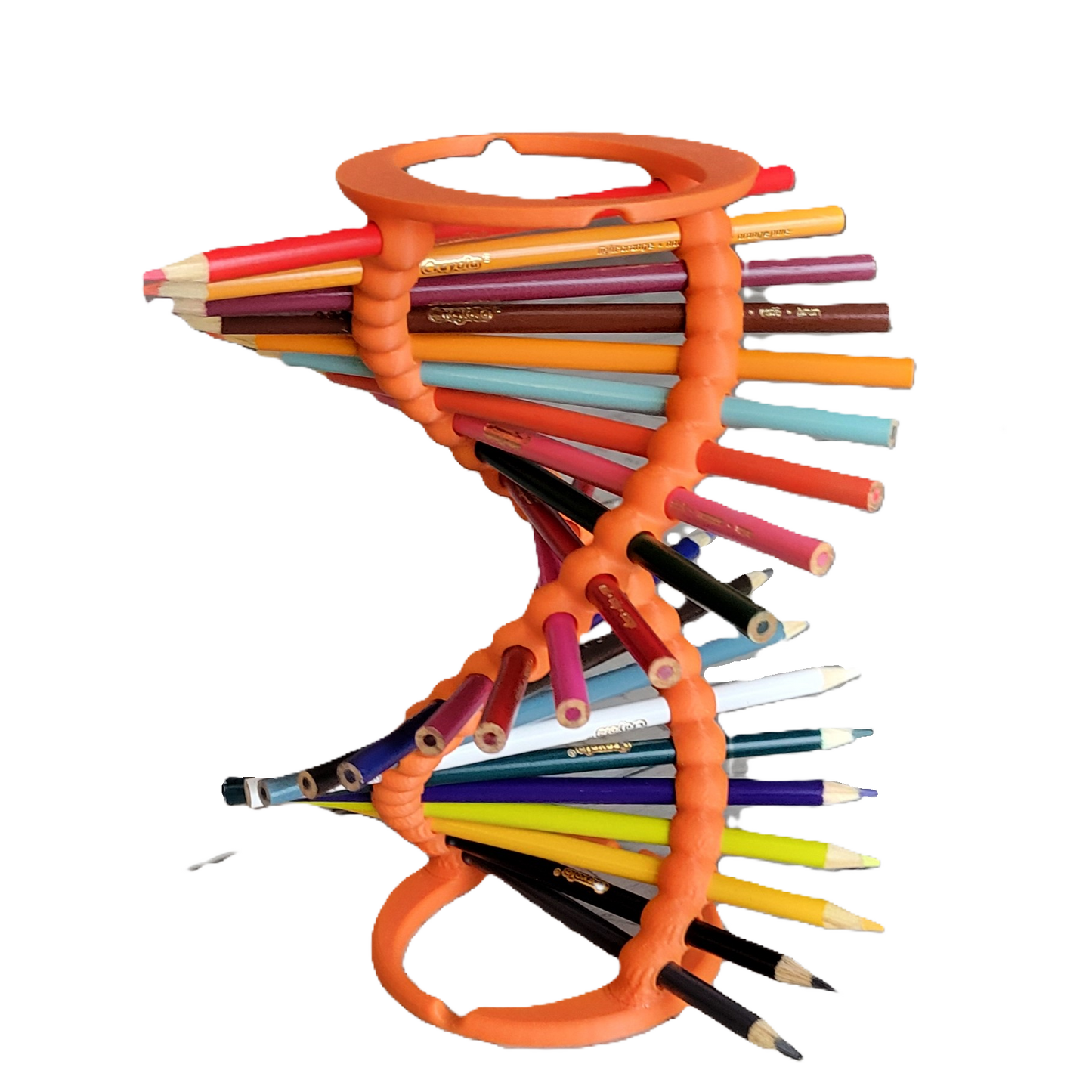 Double Helix DNA Desk Organizer - Durable Pencil Holder for 23 Pencils | Ideal Gift for Teachers, Students, and Science Enthusiasts