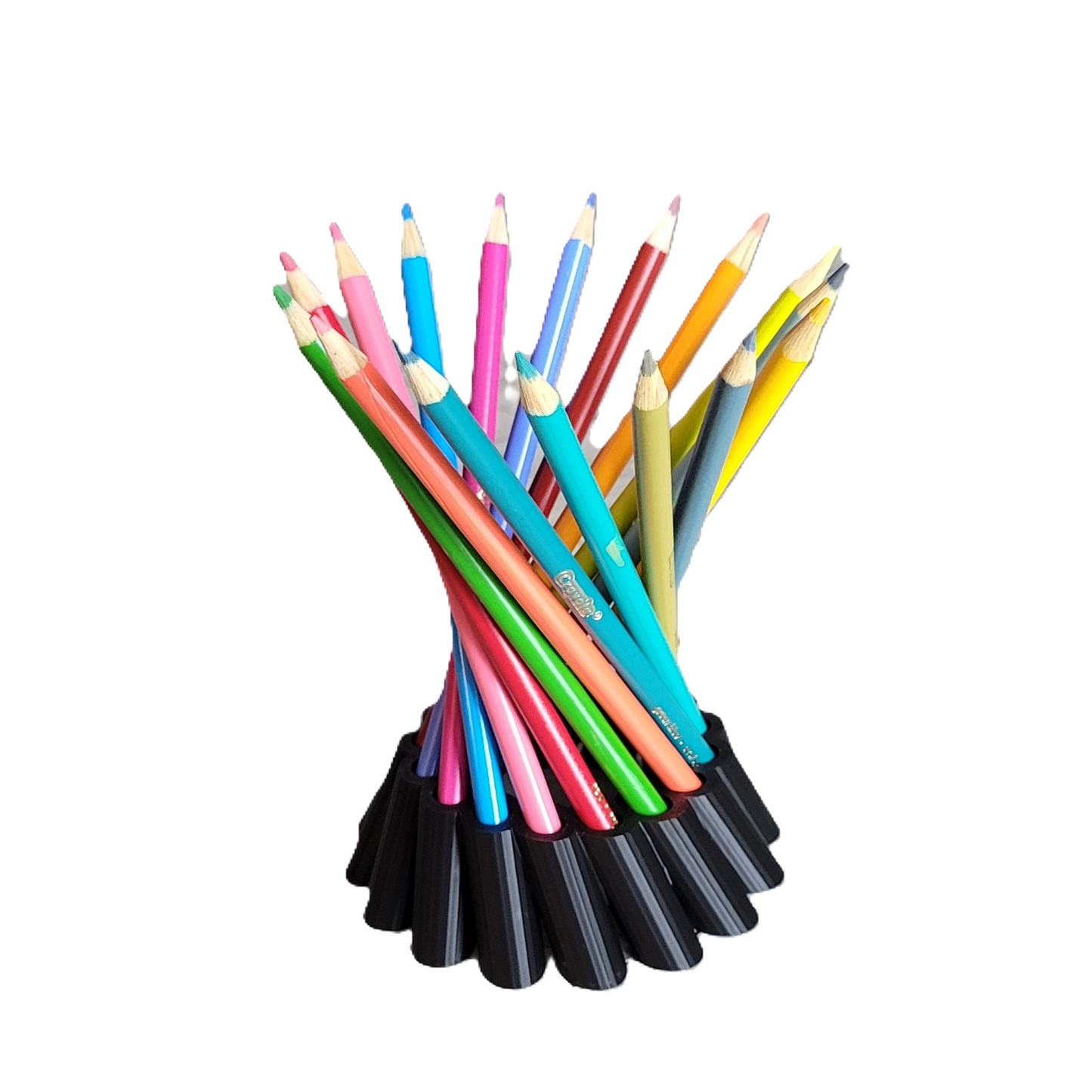 Znet3D Spiral Pencil Holder - Hyperbolic Desk Organizer for Colored Pencils and Pens - Hold 16 Pencils (pencils are not included)