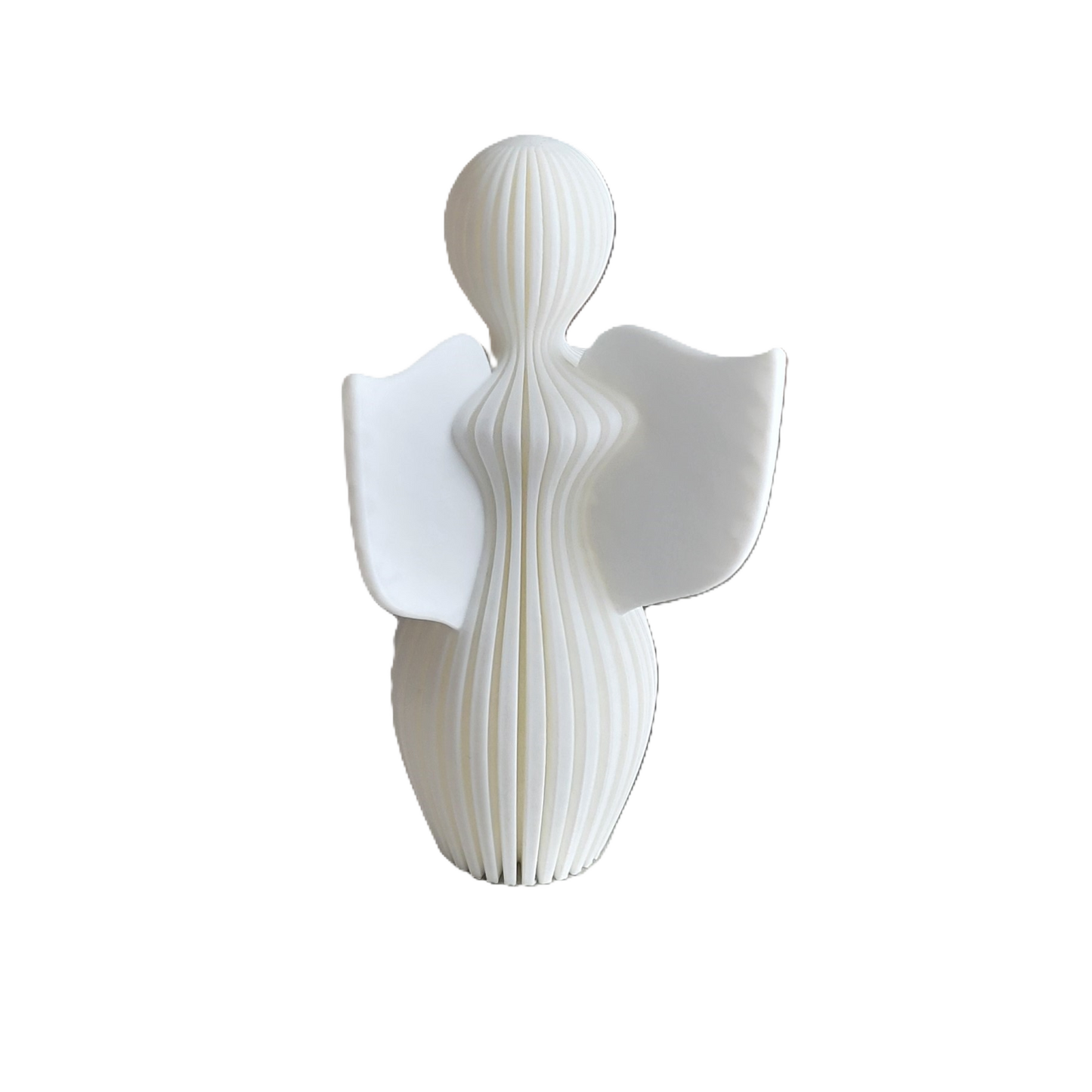 Znet3D Guardian Angel Statue - Elegant Abstract Home Décor for Mother’s Day, Birthdays, Anniversaries, New Babies, or Just for Love - White Angel with Silver Child