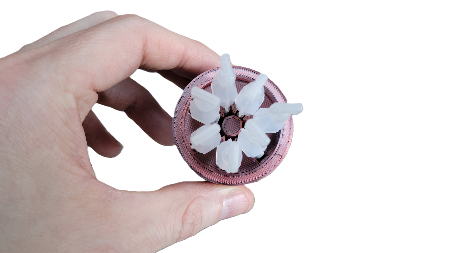 Znet3D Eye Drop Vial Holder – Compact & Upright Storage for Seven Vials – Keep Your Eye Drops Organized & Easily Accessible – Space-Saving Star Design