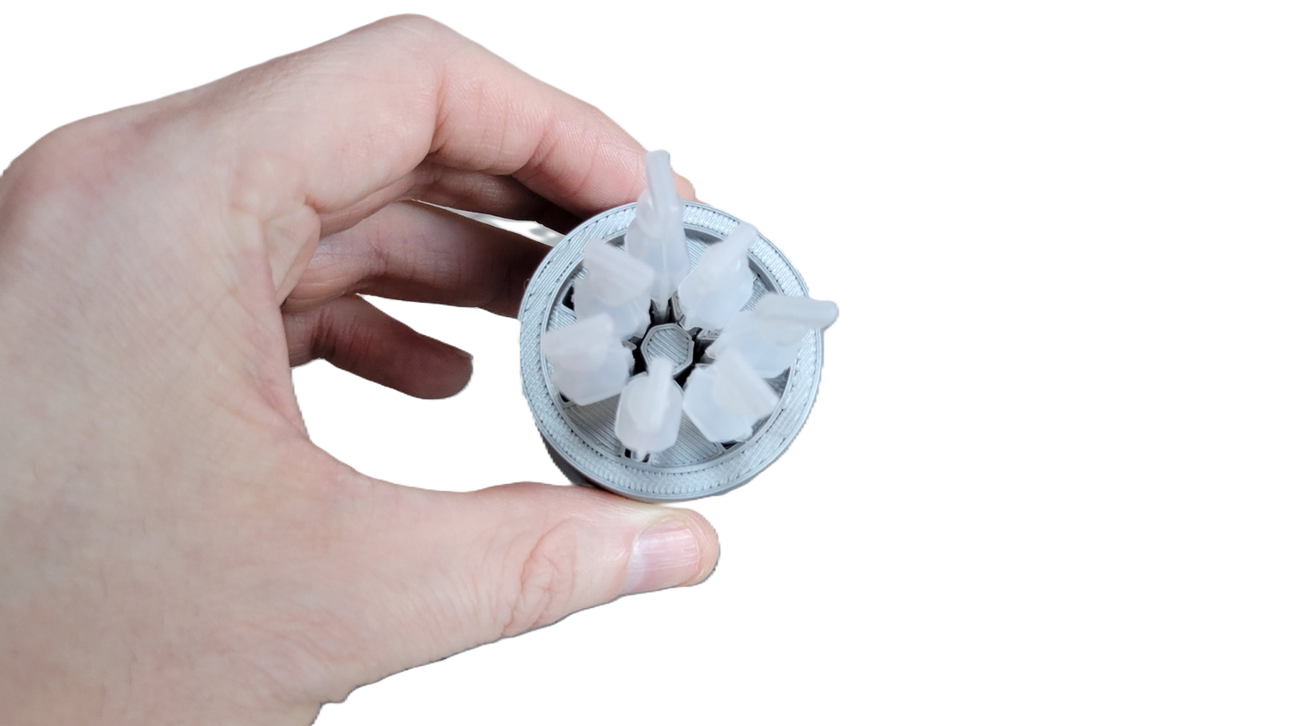 Znet3D Eye Drop Vial Holder – Compact & Upright Storage for Seven Vials – Keep Your Eye Drops Organized & Easily Accessible – Space-Saving Star Design