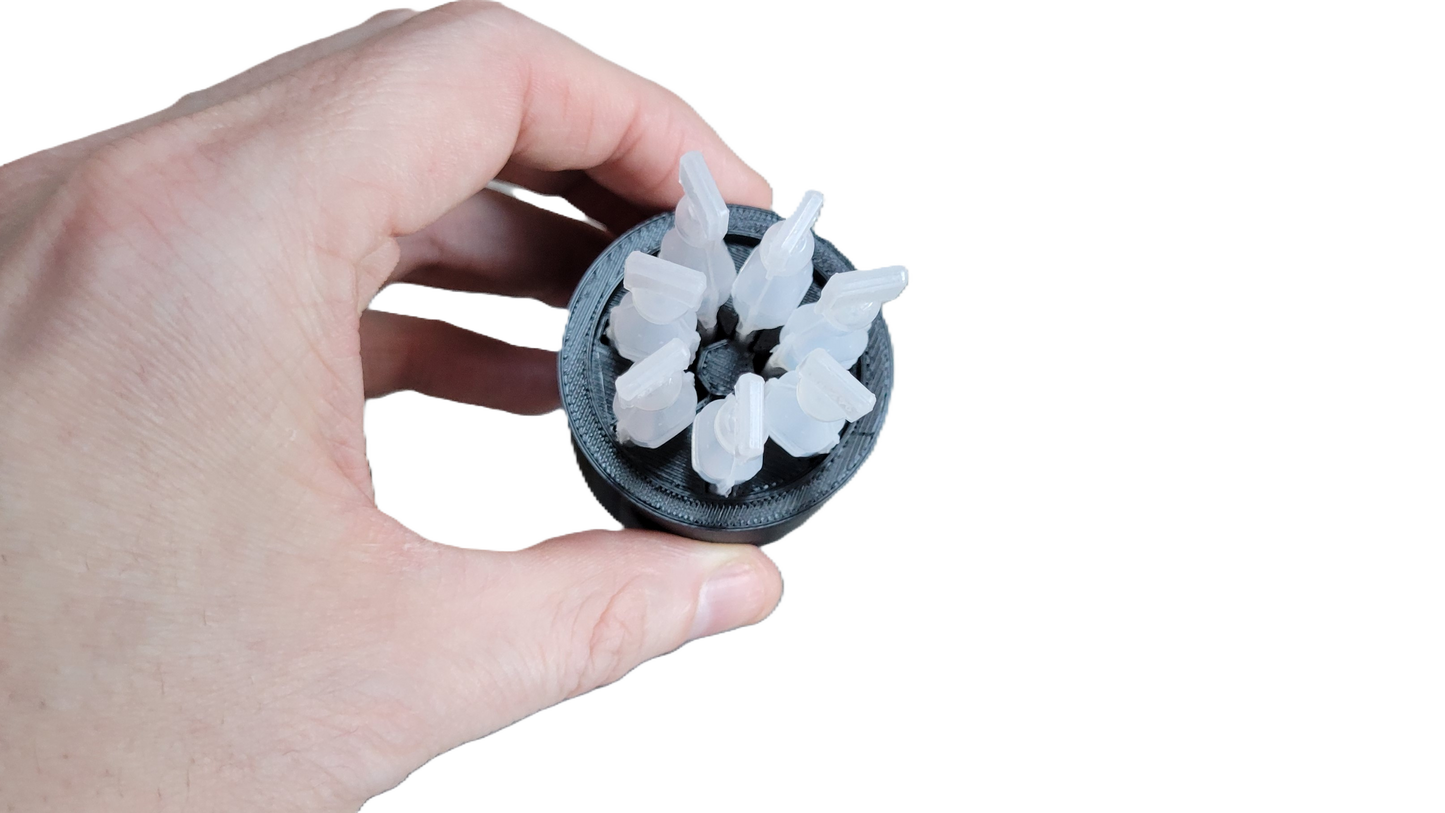 Znet3D Eye Drop Vial Holder – Compact & Upright Storage for Seven Vials – Keep Your Eye Drops Organized & Easily Accessible – Space-Saving Star Design
