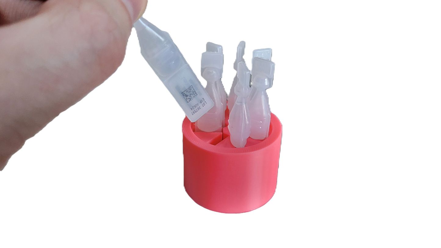 Znet3D Eye Drop Vial Holder – Compact & Upright Storage for Seven Vials – Keep Your Eye Drops Organized & Easily Accessible – Space-Saving Star Design