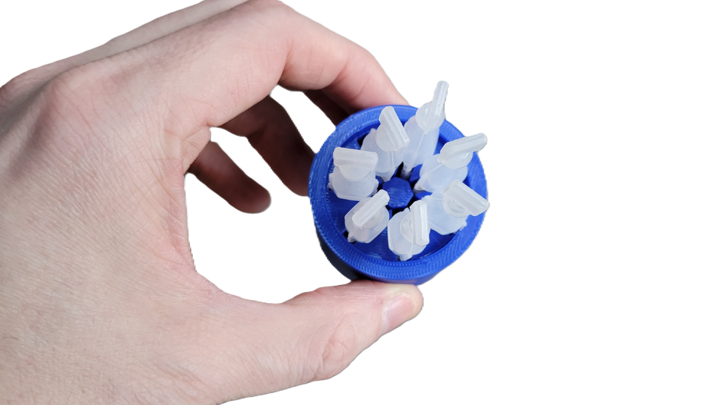 Znet3D Eye Drop Vial Holder – Compact & Upright Storage for Seven Vials – Keep Your Eye Drops Organized & Easily Accessible – Space-Saving Star Design