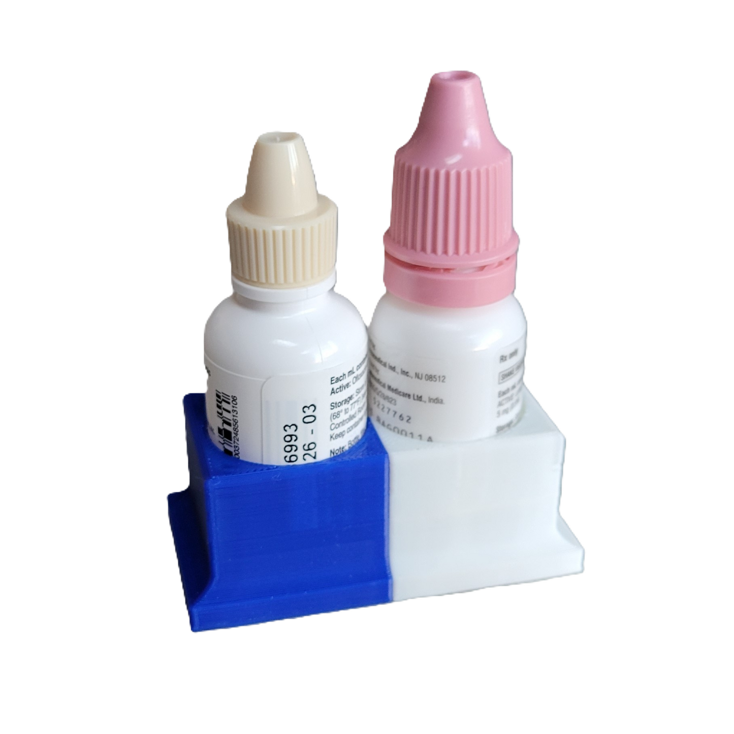 Eye Drops Organizer and Tracker, AM/PM 2 Slot Holder