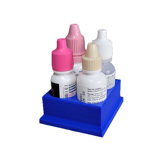 Znet3D Eye Drop Bottles Organizer & Storage – 4-Slot Holder