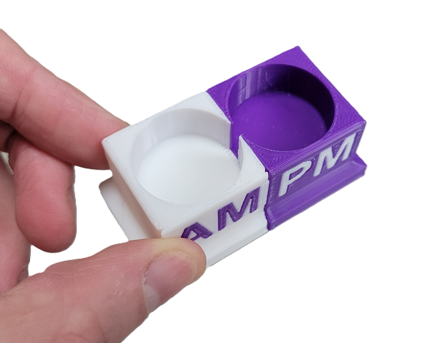 Eye Drops Organizer and Tracker, AM/PM 2 Slot Holder