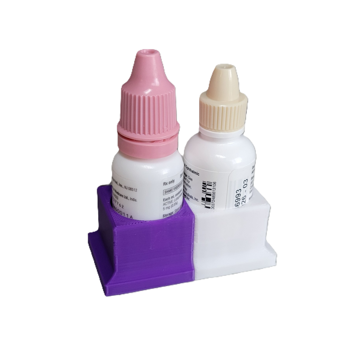 Eye Drops Organizer and Tracker, AM/PM 2 Slot Holder