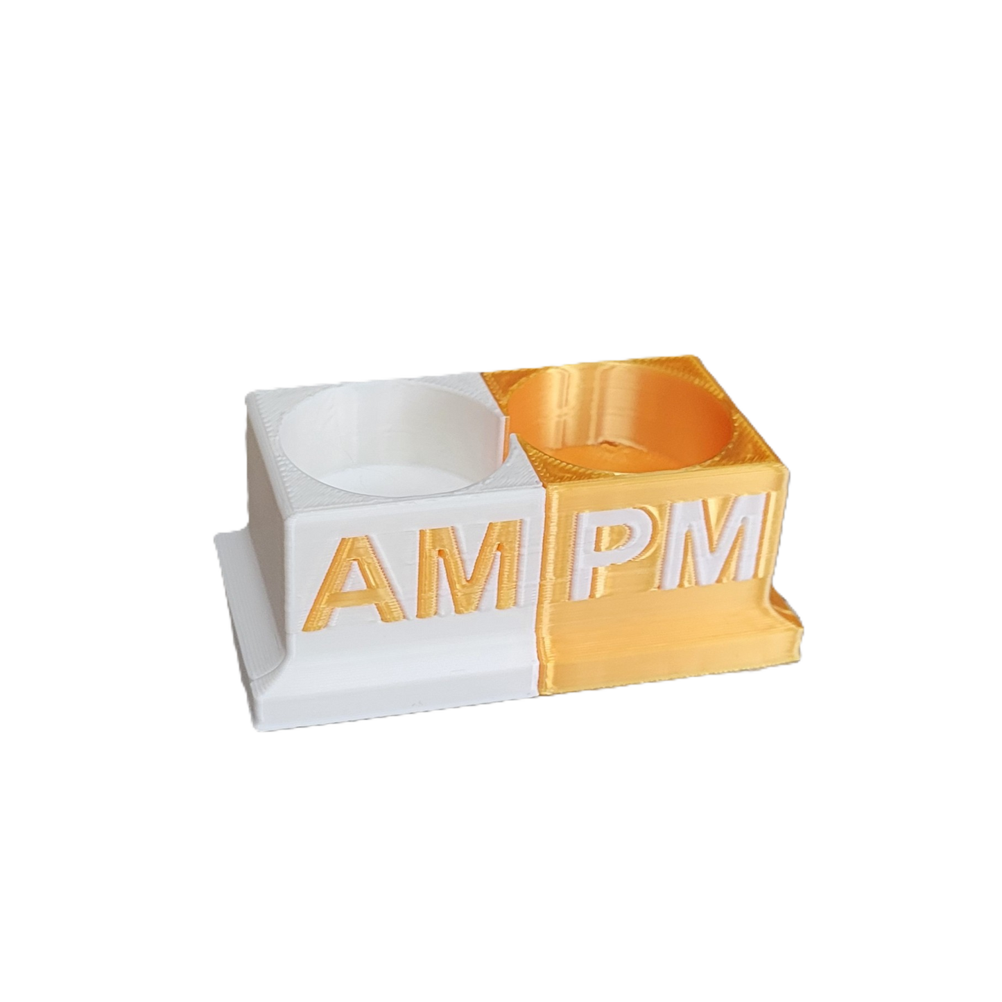 Eye Drops Organizer and Tracker, AM/PM 2 Slot Holder