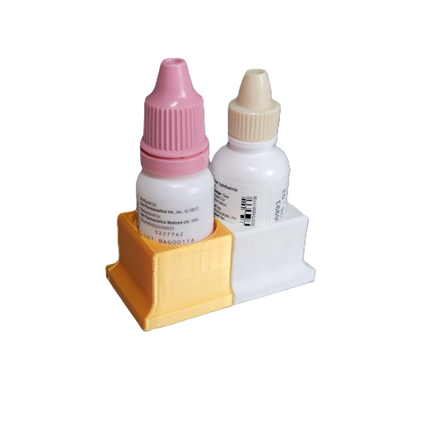Eye Drops Organizer and Tracker, AM/PM 2 Slot Holder
