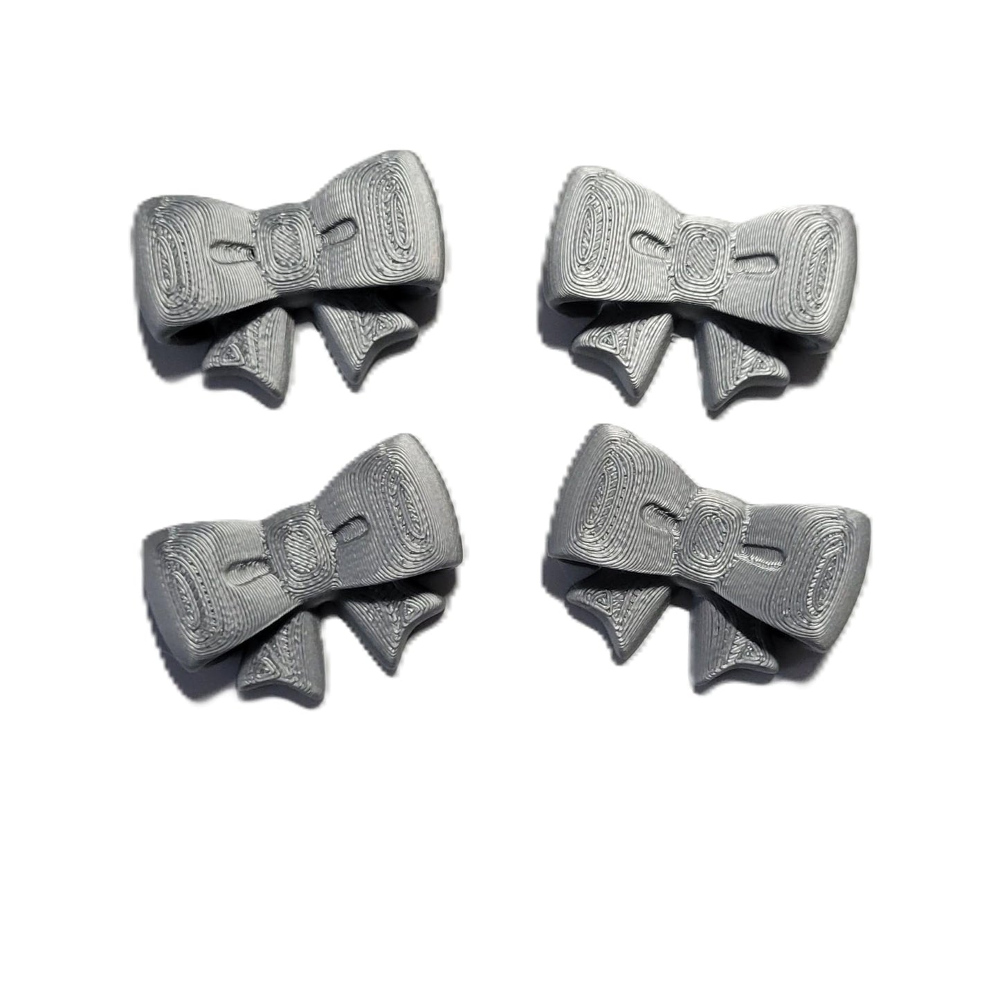 Znet3D Bow Magnets – Strong and Cute Refrigerator Magnets – 1.5 x 1.25 Inches – Perfect for Home, Office, or Classroom – Adorable and Functional Décor – 4 Pack (Black)