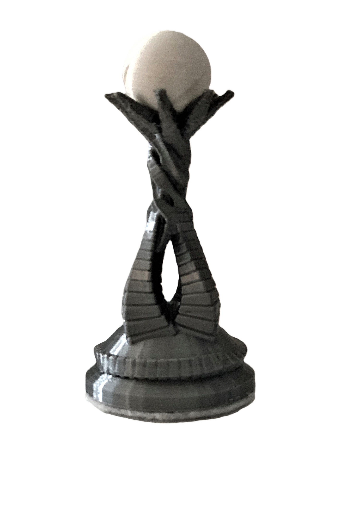 Alien Themed Chess Set – Beautifully designed pieces for an exotic out-of-this-world spin to a beloved game of chess – Silk Gold & Silk Silver With White & Black Jewels - (board not included) - Znet3D