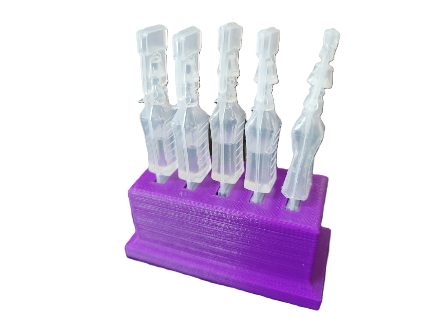 Eye Drop Vials Holder & Storage for Single-use Disposable Eye Drops, Holds 5 Single-Use Disposable vials per Holder - Znet3D