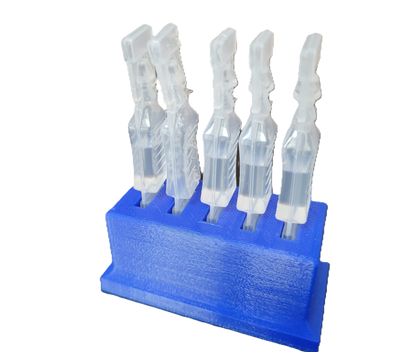 Eye Drop Vials Holder & Storage for Single-use Disposable Eye Drops, Holds 5 Single-Use Disposable vials per Holder - Znet3D