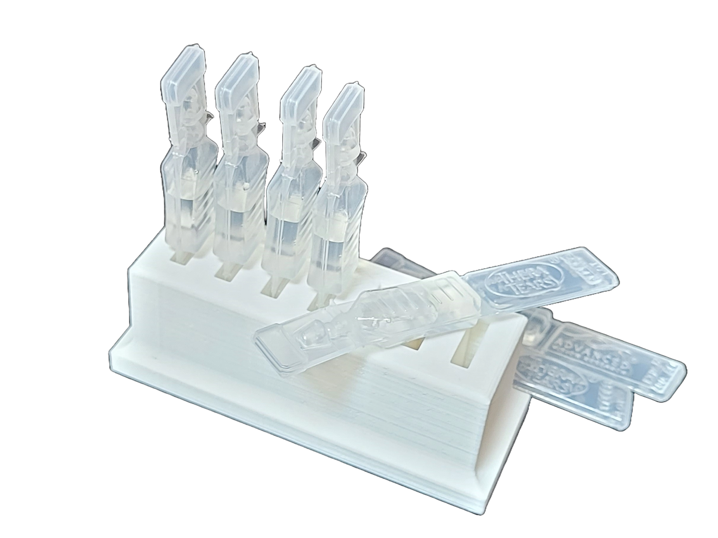 Eye Drop Vials Holder & Storage - Single-Use Disposable Eye Drop Vials - Upgraded Version w/More Slot Space - Znet3D