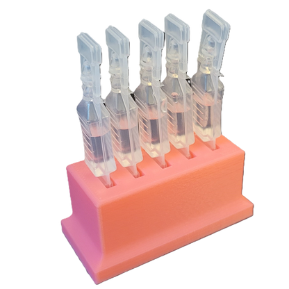Eye Drop Vials Holder & Storage for Single-use Disposable Eye Drops, Holds 5 Single-Use Disposable vials per Holder - Znet3D