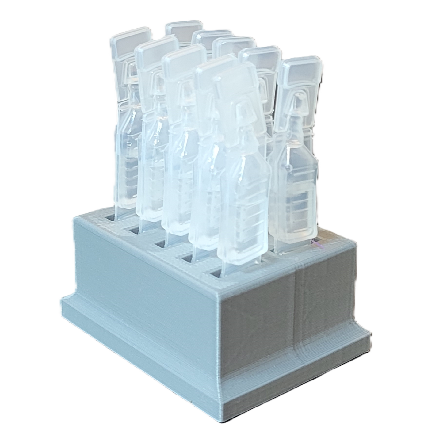 Znet3D Eye Drop Vials Holder & Storage - Single-Use Disposable Eye Drop Vials - Holds 10 Vials - Perfect to store a full package of 10 medicated vials