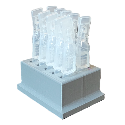 Znet3D Eye Drop Vials Holder & Storage - Single-Use Disposable Eye Drop Vials - Holds 10 Vials - Perfect to store a full package of 10 medicated vials