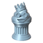 Znet3D King Poop Emoji Trophy - Fun Award & Gift - Handmade w/Additive Manufacturing - 6" inches Tall - Featuring a Solid Poop Emoji with a Crown, Secured on a Column Pillar