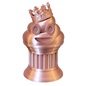 Znet3D King Poop Emoji Trophy - Fun Award & Gift - Handmade w/Additive Manufacturing - 6" inches Tall - Featuring a Solid Poop Emoji with a Crown, Secured on a Column Pillar