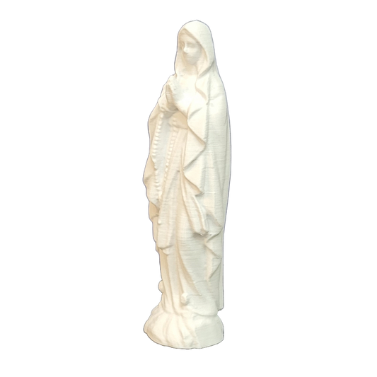 Our Lady of Lourdes Blessed Virgin Mary Statue Sculpture Figure - Made in USA - Blessed Virgin Mother Mary Décor Figurine - 5 1/2 inch Tall - Znet3D