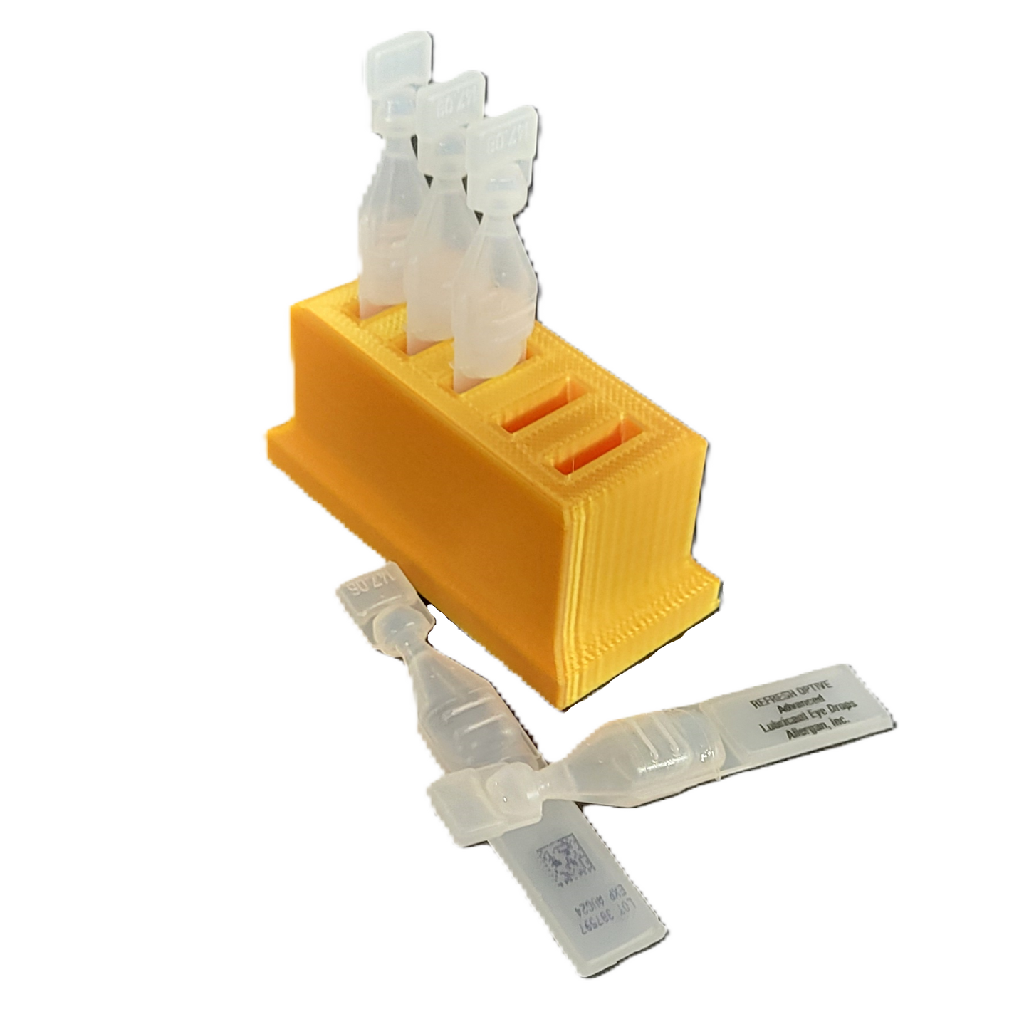 Eye Drop Vials Holder & Storage for Single-use Disposable Eye Drops, Holds 5 Single-Use Disposable vials per Holder - Znet3D