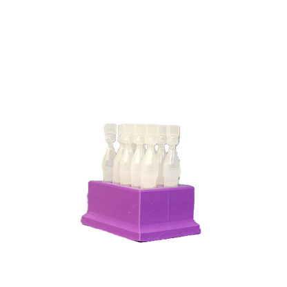 Znet3D Eye Drop Vials Holder & Storage - Single-Use Disposable Eye Drop Vials - Holds 10 Vials - Perfect to store a full package of 10 medicated vials