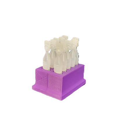 Znet3D Eye Drop Vials Holder & Storage - Single-Use Disposable Eye Drop Vials - Holds 10 Vials - Perfect to store a full package of 10 medicated vials