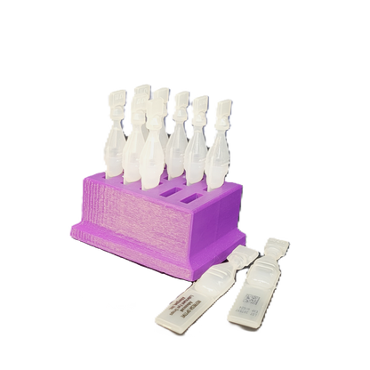 Znet3D Eye Drop Vials Holder & Storage - Single-Use Disposable Eye Drop Vials - Holds 10 Vials - Perfect to store a full package of 10 medicated vials