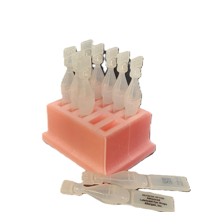 Znet3D Eye Drop Vials Holder & Storage - Single-Use Disposable Eye Drop Vials - Holds 10 Vials - Perfect to store a full package of 10 medicated vials