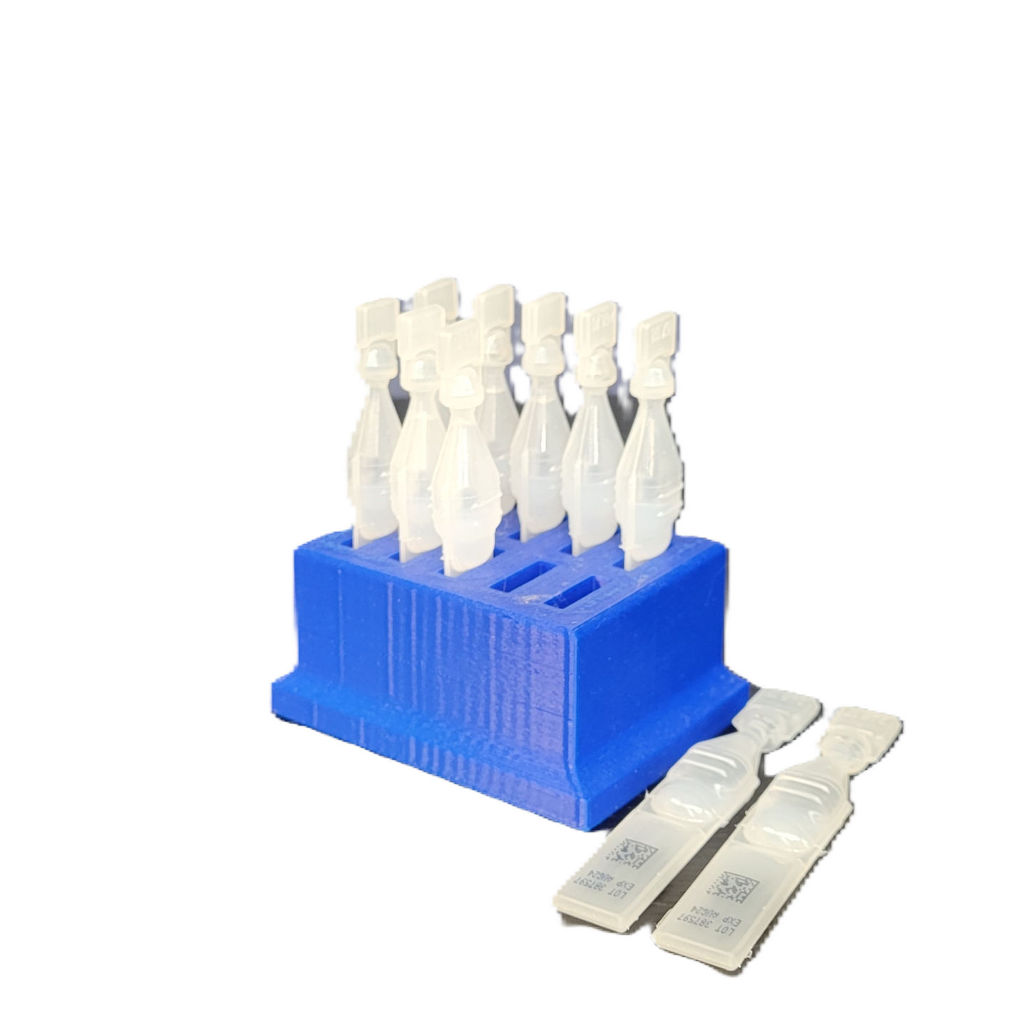 Znet3D Eye Drop Vials Holder & Storage - Single-Use Disposable Eye Drop Vials - Holds 10 Vials - Perfect to store a full package of 10 medicated vials