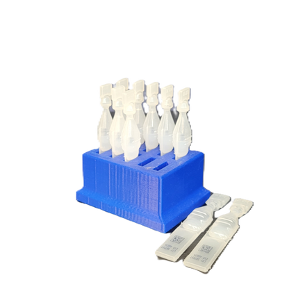 Znet3D Eye Drop Vials Holder & Storage - Single-Use Disposable Eye Drop Vials - Holds 10 Vials - Perfect to store a full package of 10 medicated vials