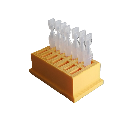 Eye Drop Vials Holder & Storage - Single-Use Disposable Eye Drop Vials - Holds 14 Single Use Disposable Vials - Znet3D