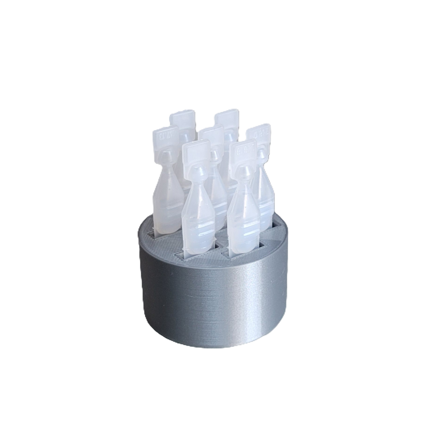 Znet3D round Eye Drop Vial Stand – Convenient, Upright Storage for Seven Vials – keep track of your daily usage
