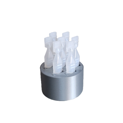 Znet3D round Eye Drop Vial Stand – Convenient, Upright Storage for Seven Vials – keep track of your daily usage