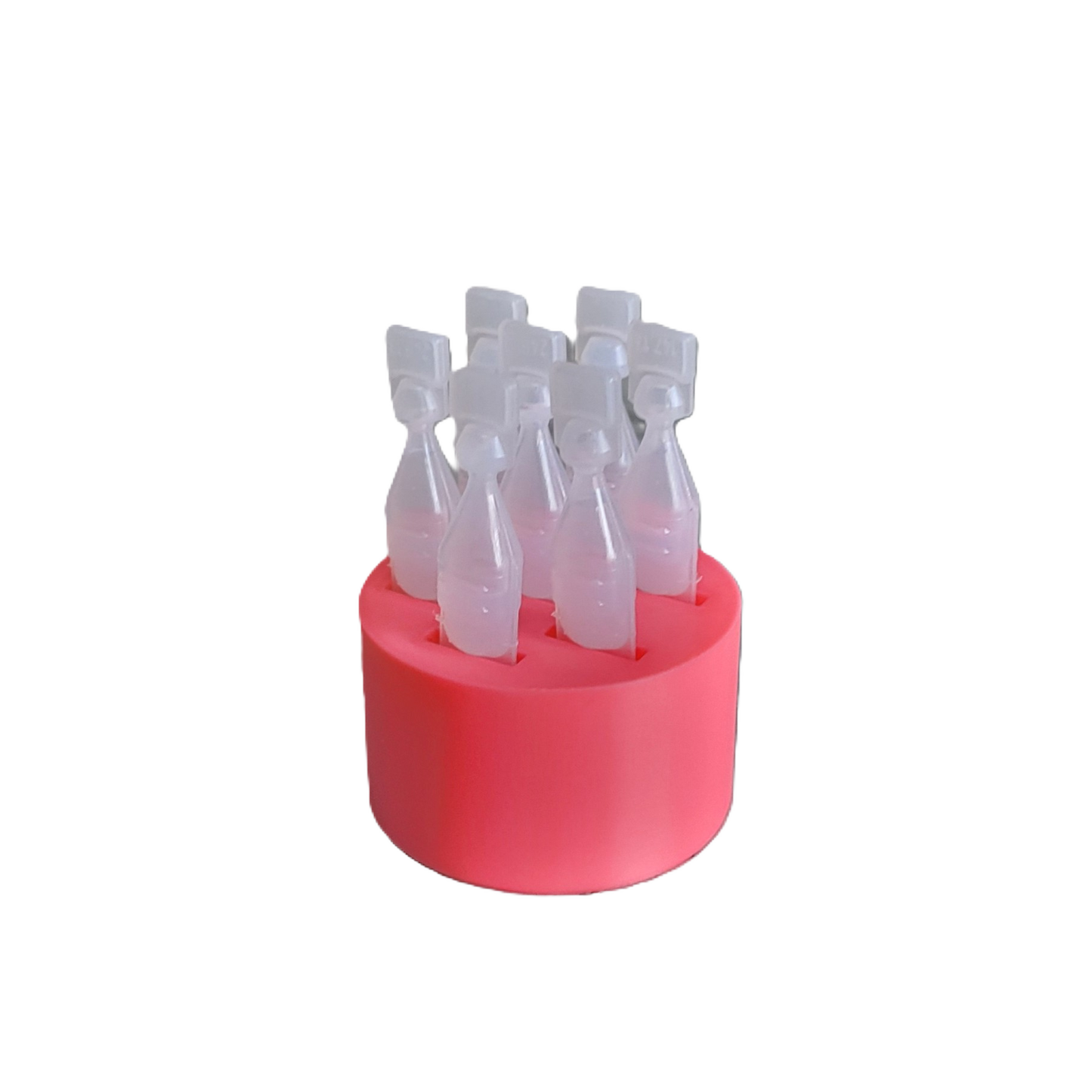 Znet3D round Eye Drop Vial Stand – Convenient, Upright Storage for Seven Vials – keep track of your daily usage