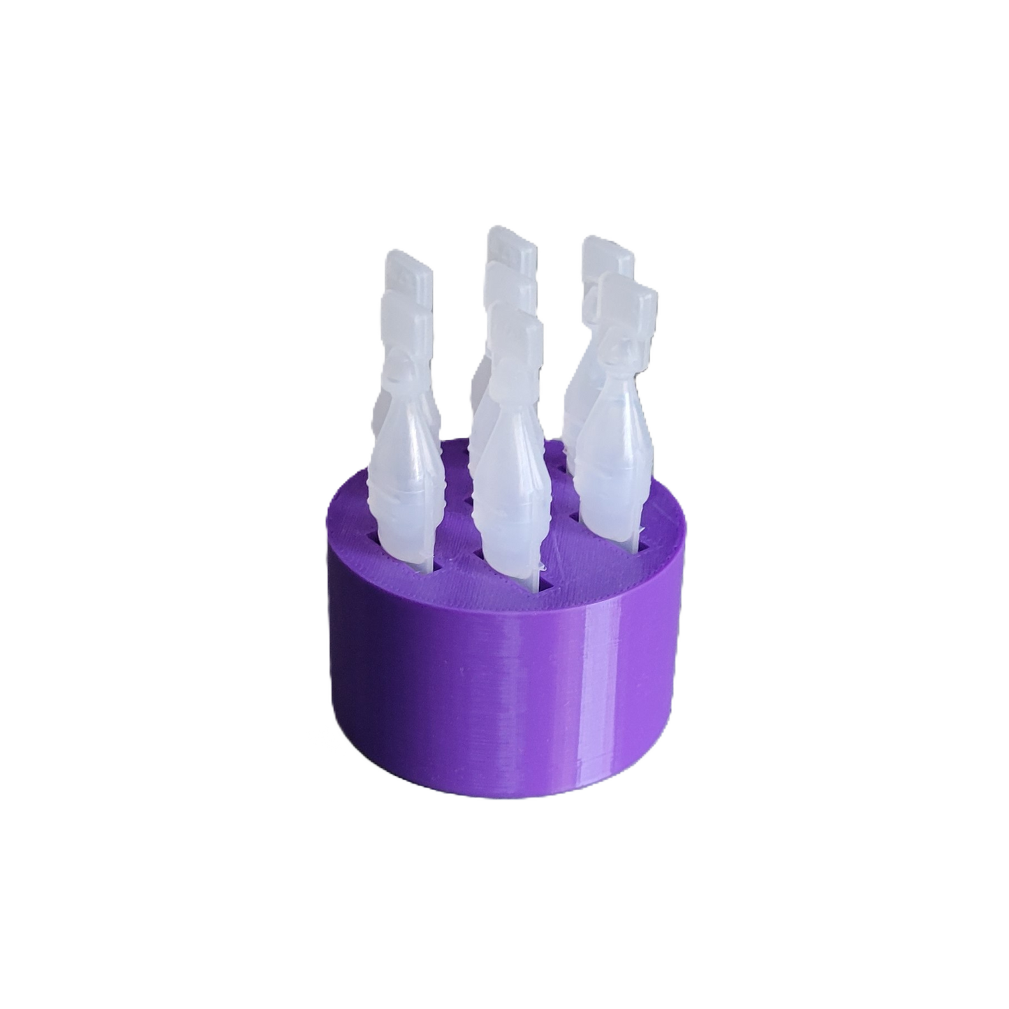 Znet3D round Eye Drop Vial Stand – Convenient, Upright Storage for Seven Vials – keep track of your daily usage