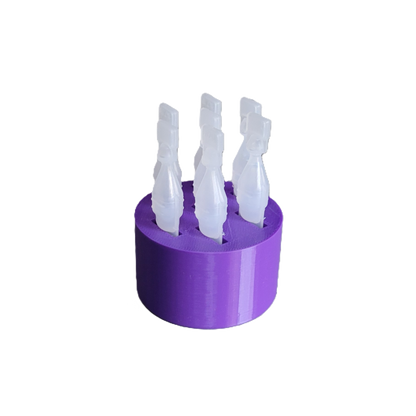 Znet3D round Eye Drop Vial Stand – Convenient, Upright Storage for Seven Vials – keep track of your daily usage