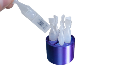 Znet3D Eye Drop Vial Holder – Compact & Upright Storage for Seven Vials – Keep Your Eye Drops Organized & Easily Accessible – Space-Saving Star Design