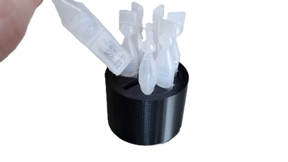 Znet3D Eye Drop Vial Holder – Compact & Upright Storage for Seven Vials – Keep Your Eye Drops Organized & Easily Accessible – Space-Saving Star Design