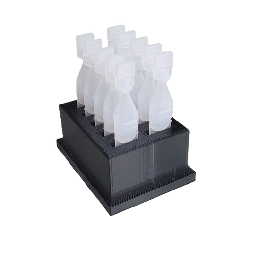Znet3D Eye Drop Vials Holder & Storage - Single-Use Disposable Eye Drop Vials - Holds 10 Vials - Perfect to store a full package of 10 medicated vials
