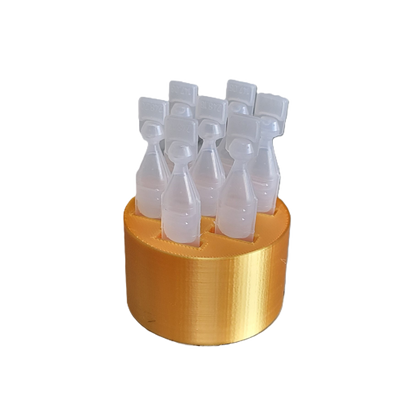 Znet3D round Eye Drop Vial Stand – Convenient, Upright Storage for Seven Vials – keep track of your daily usage