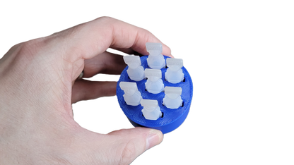 Znet3D round Eye Drop Vial Stand – Convenient, Upright Storage for Seven Vials – keep track of your daily usage