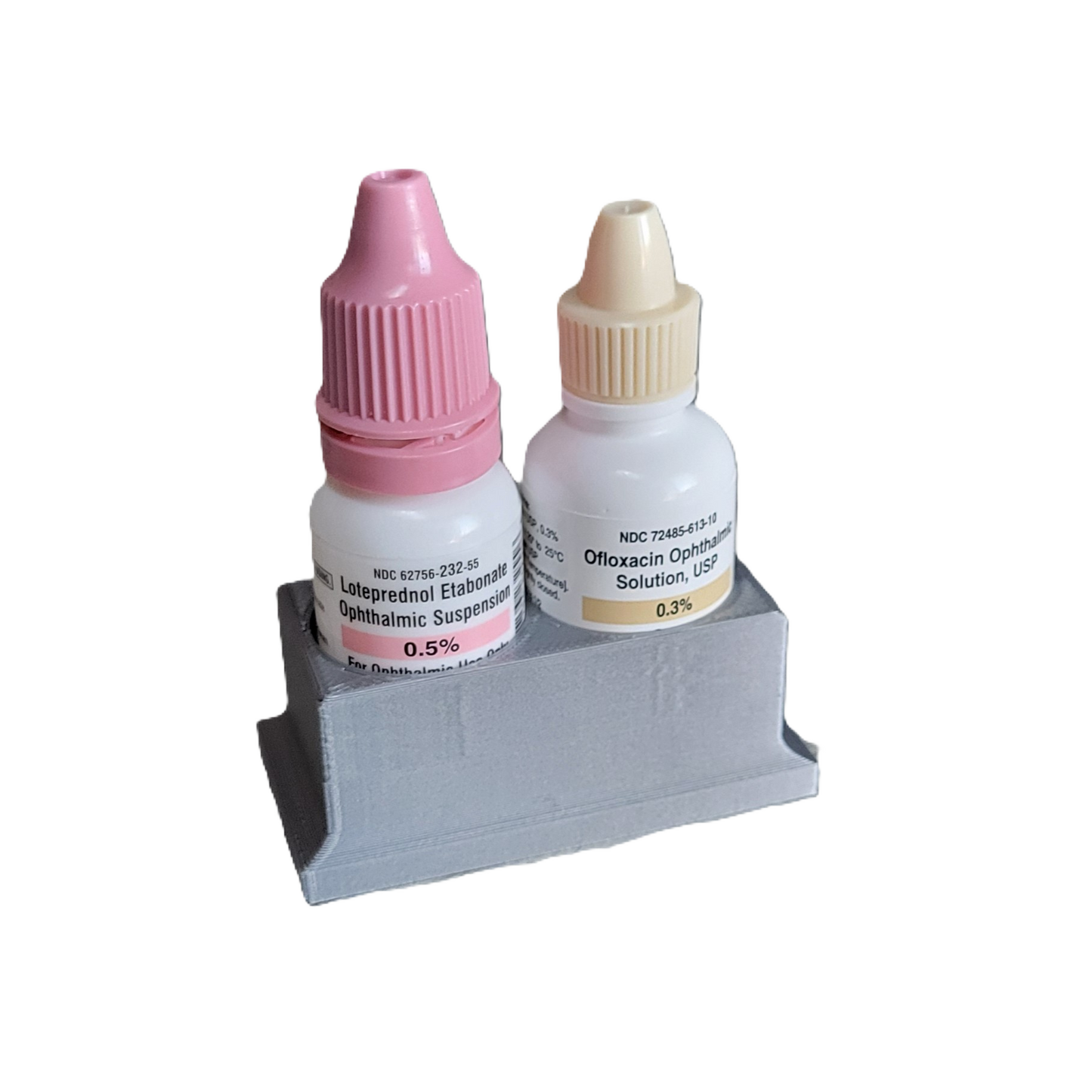 Znet3D Eye Drop Bottle Organizer, 2-Slot Stand