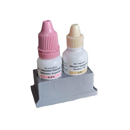 Znet3D Eye Drop Bottle Organizer, 2-Slot Stand